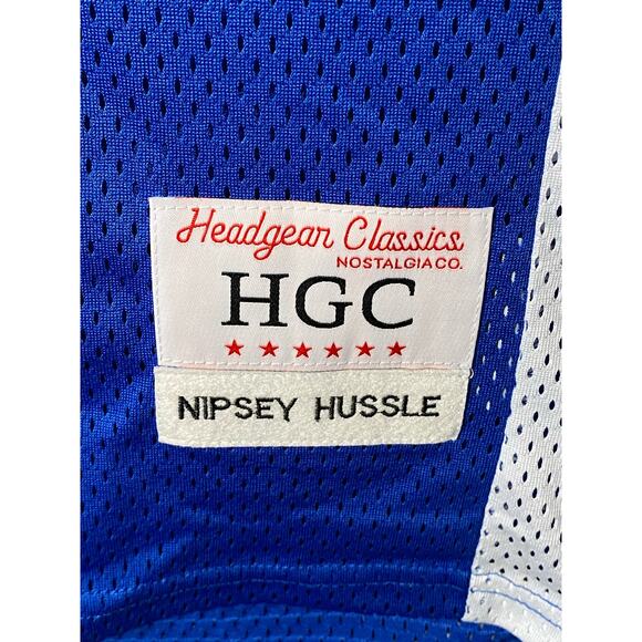 Nipsey Hussle Mens Headgear Classics Crenshaw 60 Embroidered Basketball Jersey - Picture 4 of 7